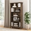 Salinas Tall 5 Shelf Bookcase in Ash Brown - Engineered Wood