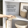 Salinas Tall 5 Shelf Bookcase in Pure White - Engineered Wood