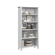 Salinas Tall 5 Shelf Bookcase in Pure White - Engineered Wood