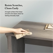 Salinas 60W L Shaped Desk with Storage in Driftwood Gray - Engineered Wood