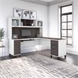 Somerset 72W L Shaped Desk with Hutch - Engineered Wood
