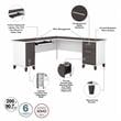 Somerset 72W L Shaped Desk with Hutch - Engineered Wood