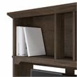 Salinas 60W Hutch for L Shaped Desk in Ash Brown - Engineered Wood