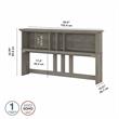 Salinas 60W Hutch for L Shaped Desk in Driftwood Gray - Engineered Wood