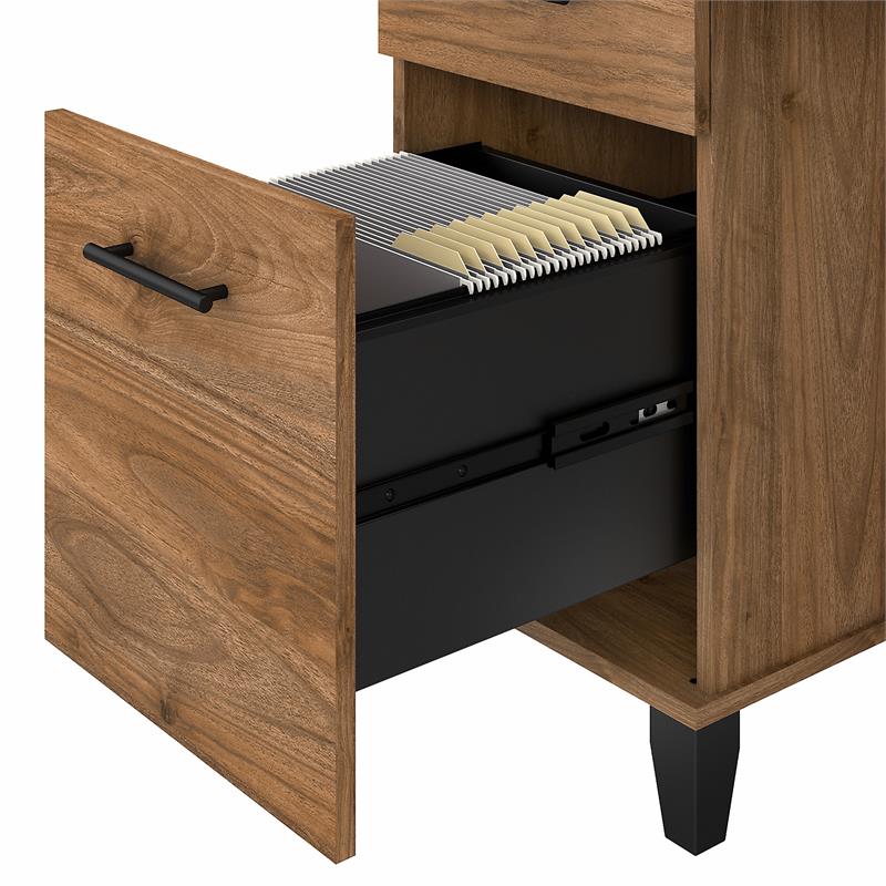 Somerset 72W Office Desk with Drawers and Hutch - Engineered Wood