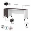 Somerset 72W Office Desk with Drawers and Hutch - Engineered Wood