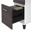 Somerset 72W Office Desk with Drawers and Hutch - Engineered Wood