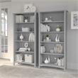 Salinas Tall 5 Shelf Bookcase Set of 2 in Cape Cod Gray - Engineered Wood