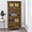 Salinas Tall Storage Cabinet with Doors in Reclaimed Pine - Engineered Wood