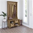 Salinas Hall Tree with Shoe Storage Bench in Reclaimed Pine - Engineered Wood