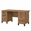 Somerset 60W Office Desk with Drawers - Engineered Wood