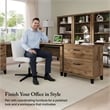 Somerset Tall 5 Shelf Bookcase in Fresh Walnut - Engineered Wood