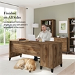 Somerset 72W Office Desk with Drawers in Fresh Walnut - Engineered Wood