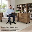 Somerset 2 Drawer Lateral File Cabinet in Fresh Walnut - Engineered Wood