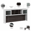 Somerset 72W Desk Hutch - Engineered Wood