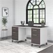 Somerset 60W Office Desk with Drawers - Engineered Wood