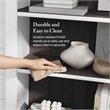 Somerset Tall 5 Shelf Bookcase in White and Storm Gray - Engineered Wood