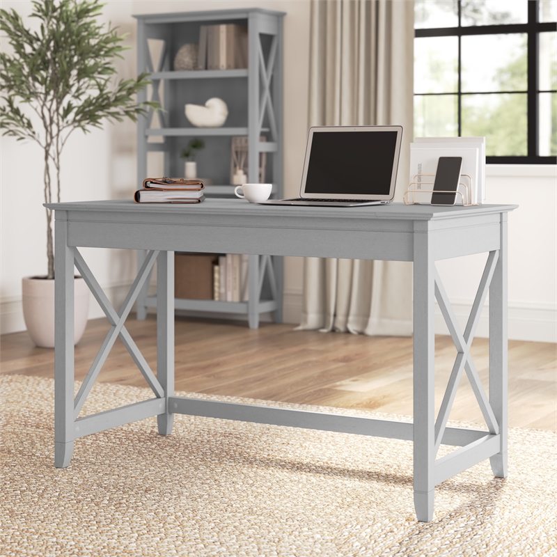 Key West 48W Writing Desk in Cape Cod Gray - Engineered Wood