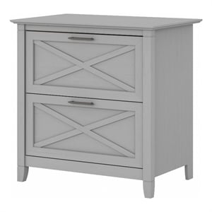 Key West 2 Drawer Lateral File Cabinet in Cape Cod Gray - Engineered Wood