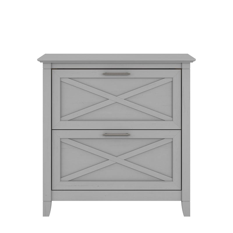 Key West 2 Drawer Lateral File Cabinet in Cape Cod Gray - Engineered Wood