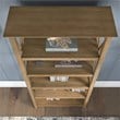Key West 54W Desk with File Cabinet and Bookcase in Pine - Engineered Wood