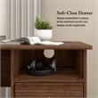 Cabot 60W L Shaped Computer Desk with Storage in Modern Walnut - Engineered Wood