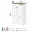 Fairview Storage Cabinet with File Drawer in White and Gray - Engineered Wood