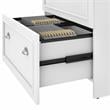 Fairview 2 Drawer Lateral File Cabinet in White and Gray - Engineered Wood