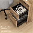 Cabot 60W L Computer Desk with Storage in Reclaimed Pine - Engineered Wood