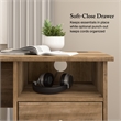 Cabot 60W L Computer Desk with Storage in Reclaimed Pine - Engineered Wood