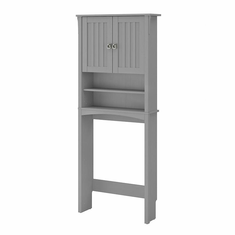 Salinas Over The Toilet Storage in Cape Cod Gray Engineered Wood