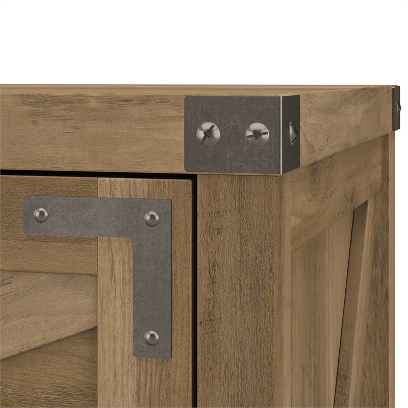 Bush Furniture Knoxville 2 Drawer Lateral File Cabinet in Reclaimed Pine