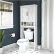 Key West Over The Toilet Storage Cabinet in White Ash - Engineered Wood