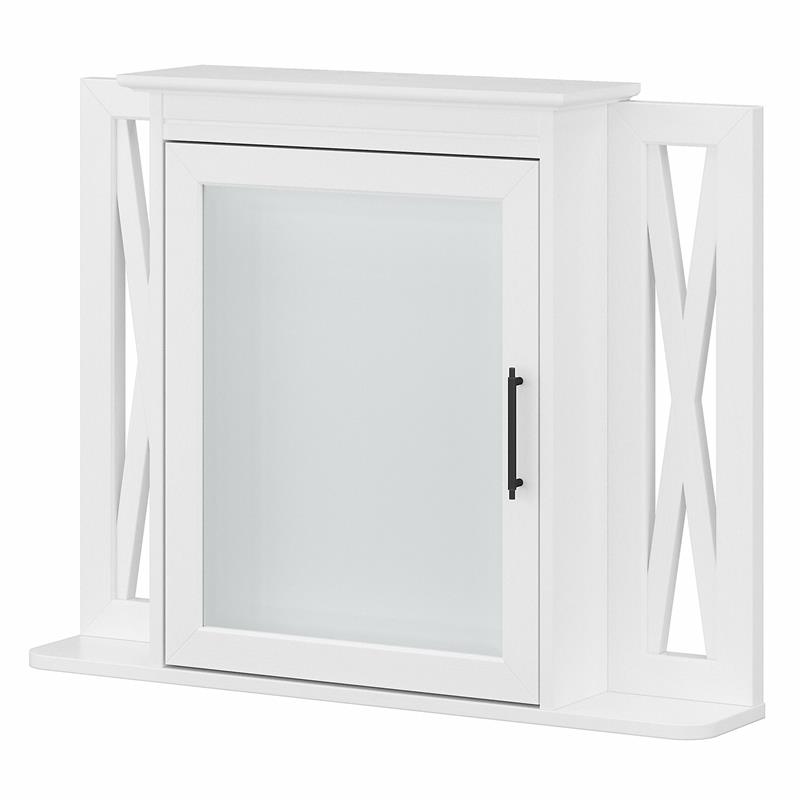 Key West Bathroom Medicine Cabinet with Mirror in White Ash - Engineered Wood