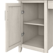 Key West 54W Computer Desk with Storage in Linen White Oak - Engineered Wood