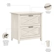 Key West 2 Drawer Lateral File Cabinet in Linen White Oak - Engineered Wood