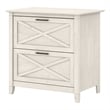 Key West 2 Drawer Lateral File Cabinet in Linen White Oak - Engineered Wood