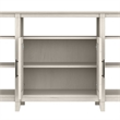 Key West Tall TV Stand with Set of 2 Bookcases in Linen White - Engineered Wood