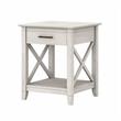 Key West Nightstand with Drawer in Linen White Oak - Engineered Wood