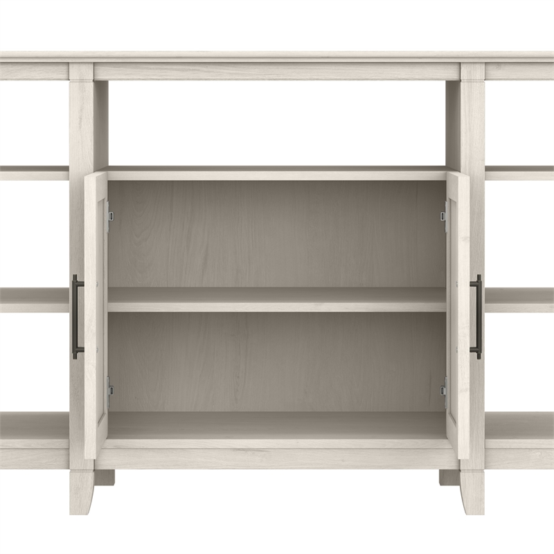 Key West Tall TV Stand for 65 Inch TV in Linen White Oak - Engineered Wood