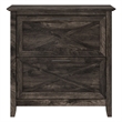Key West 2 Drawer Lateral File Cabinet in Dark Gray Hickory - Engineered Wood