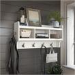 Woodland 40W Wall Mounted Coat Rack in White Ash - Engineered Wood