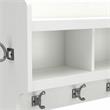 Woodland 40W Wall Mounted Coat Rack in White Ash - Engineered Wood