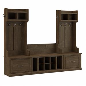 Woodland Entryway Storage Set with Drawers in Ash Brown - Engineered Wood