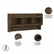 Woodland Full Entryway Storage Set with Drawers in Ash Brown - Engineered Wood