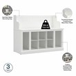 Woodland Full Entryway Storage Set with Drawers in White Ash - Engineered Wood