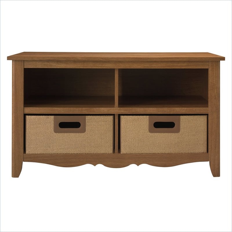 Bush Furniture MySpace Antonia Plasma/LCD Medium Superb Oak TV Stand 