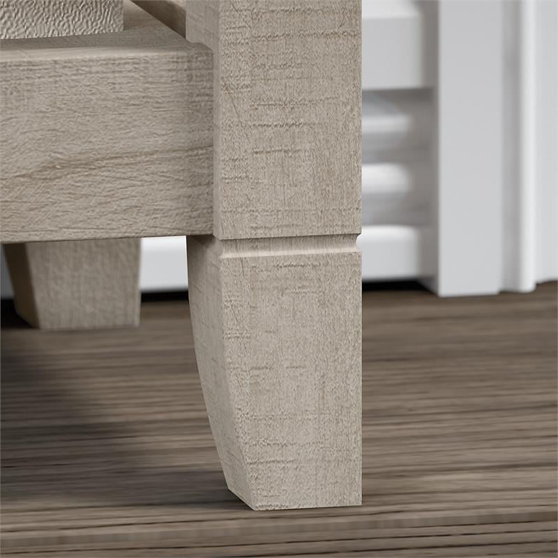 Key West Nightstand with Drawer in Washed Gray - Engineered Wood