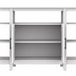 Key West TV Stand with Coffee and End Tables in Pure White Oak - Engineered Wood
