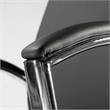 Bush Somerset Upholstered Faux Leather Executive Office Chair in Dark Gray